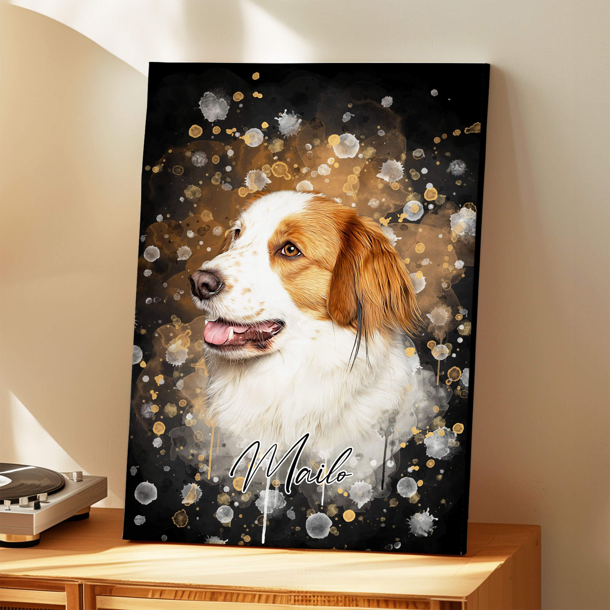 Tierportrait im Wasserfarben-Stil
