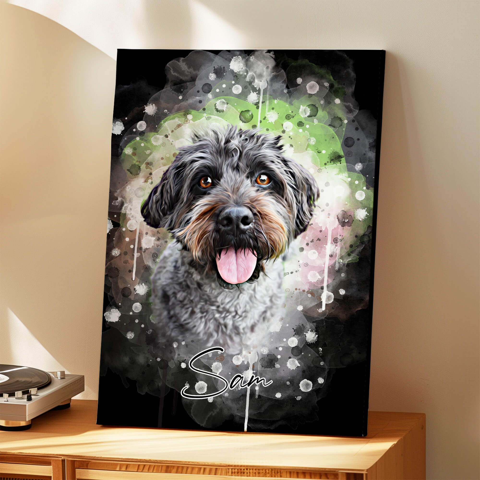 Tierportrait im Wasserfarben-Stil