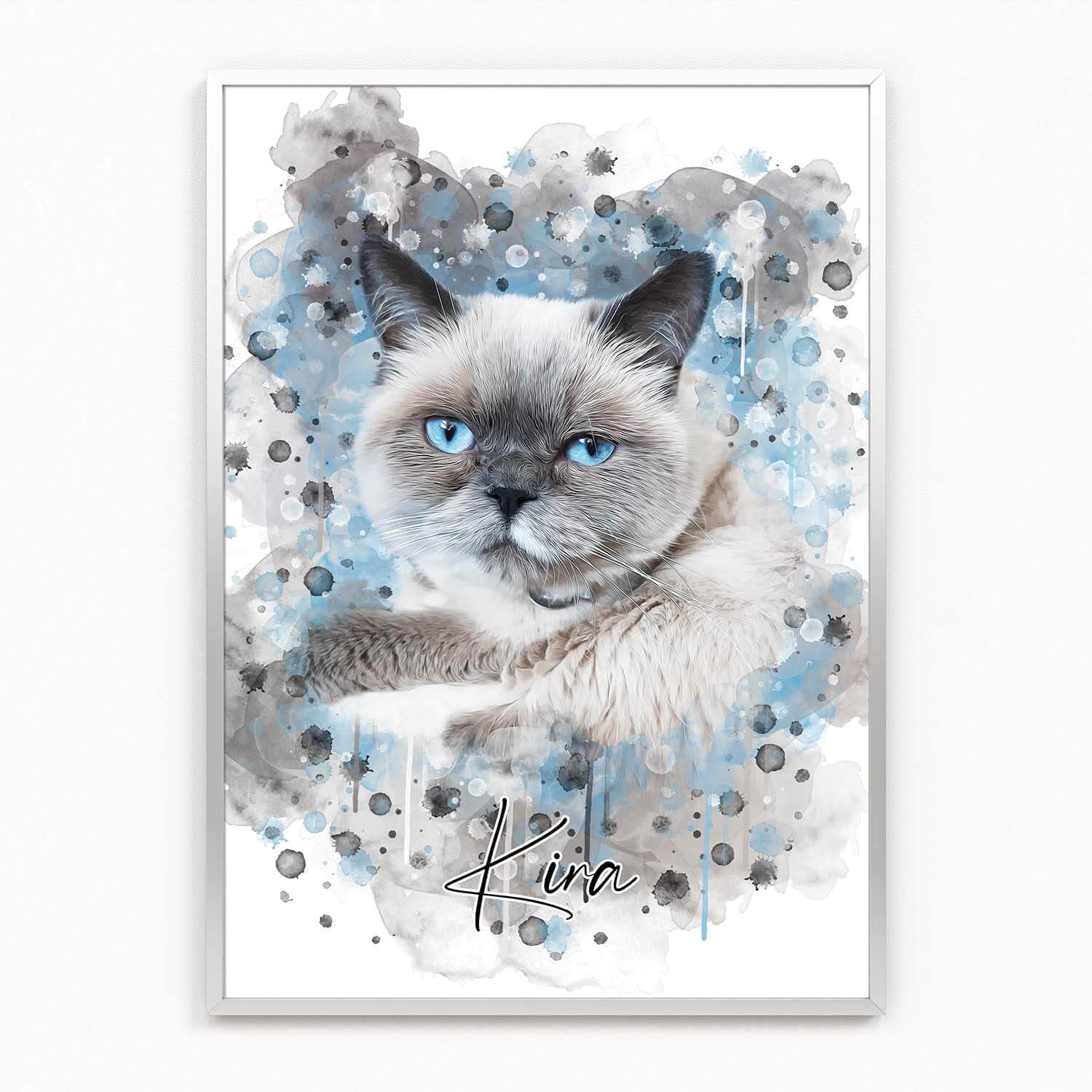 Katzenportrait als Poster